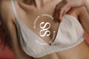 Identité de marque branding logo moderne lingerie mode prêt à porter